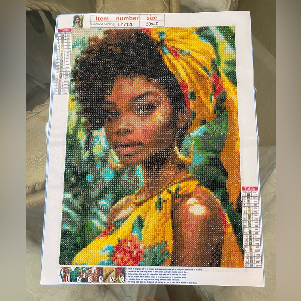Completed Diamond Painting 12 x 16in,ready to frame